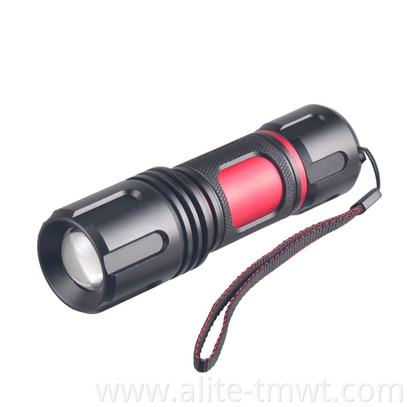 Ultra bright convoy L2 LED flashlight red aluminum 18650 or AAA zoom portable 1200 lumens xml2 led flashlight